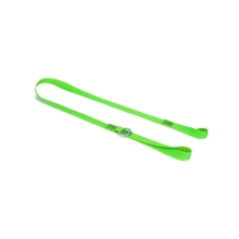 Plochý závěsný popruh NLG Lanyard na řetězovou pilu s nosností 10 kg – nylon, zelená, 1300×25 mm