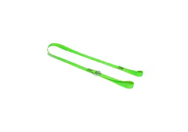 Plochý závěsný popruh NLG Lanyard na řetězovou pilu s nosností 10 kg – nylon, zelená, 1300×25 mm