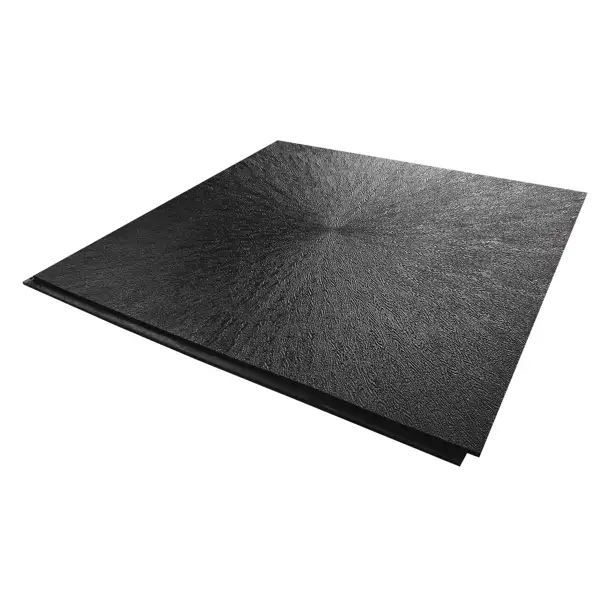 Podlahová dlaždice StandardRecycled z recyklovaného PVC – 500×500×10 mm, hladký povrch, antracit