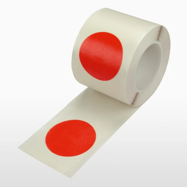 Podlahové vyznačovací body WT-5126 – PVC, červená, 75 mm × 25 m