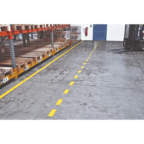 Podlahové vyznačovací pruhy WT-5124 – PVC, bílá, 50 mm × 25 m