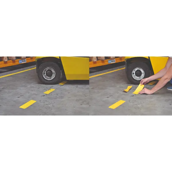 Podlahové vyznačovací pruhy WT-5124 – PVC, černá, 50 mm × 25 m