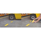 Podlahové vyznačovací pruhy WT-5124 – PVC, žlutá, 50 mm × 25 m