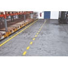 Podlahové vyznačovací pruhy WT-5124 – PVC, žlutá, 75 mm × 25 m