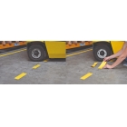Podlahové vyznačovací pruhy WT-5124 – PVC, žlutá, 75 mm × 25 m