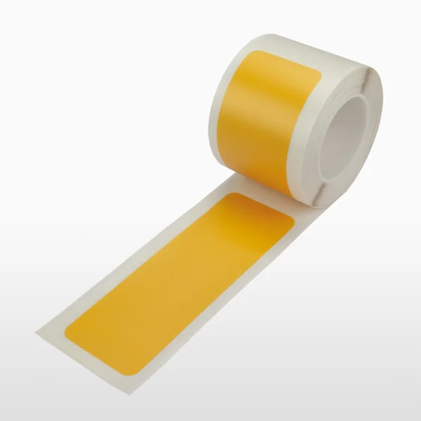 Podlahové vyznačovací pruhy WT-5124 – PVC, žlutá, 75 mm × 25 m