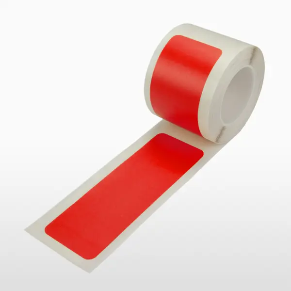 Podlahové vyznačovací pruhy WT-5224, permanentní – polyester, červená, 50 mm × 25 m