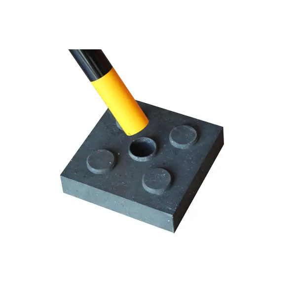 Podstava sloupku Economic / Pokládací kostka s otvorem – 48 mm