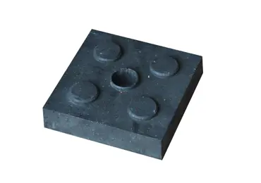 Podstava sloupku Economic / Pokládací kostka s otvorem – 48 mm