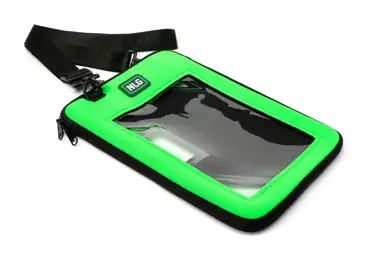 Pouzdro NLG na tablet s nosností 3 kg – plast, zeleno-černá, 300×220 mm