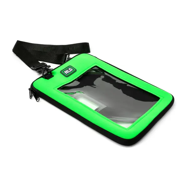 Pouzdro NLG na tablet s nosností 3 kg – plast, zeleno-černá, 300×220 mm