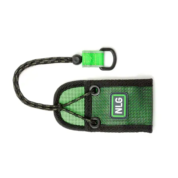 Pouzdro NLG na vysílačku s nosností 1 kg – nylon, zeleno-černá, 140×80×50 mm