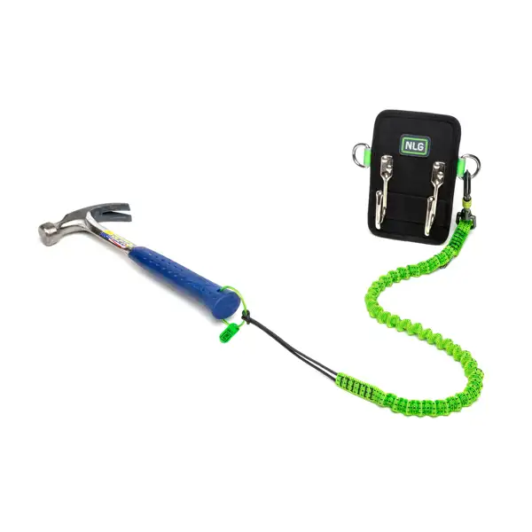 Pouzdrový držák kladiva NLG s nosností 5 kg – nylon, černá