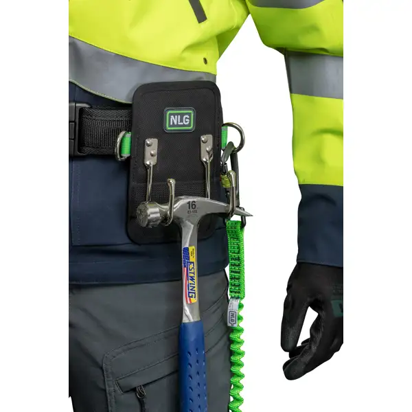 Pouzdrový držák kladiva NLG s nosností 5 kg – nylon, černá