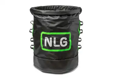 Pracovní vak NLG s nosností 125 kg – PVC, zeleno-černá, 400×320 mm