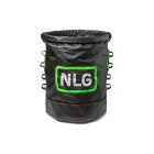 Pracovní vak NLG s nosností 125 kg – PVC, zeleno-černá, 400×320 mm