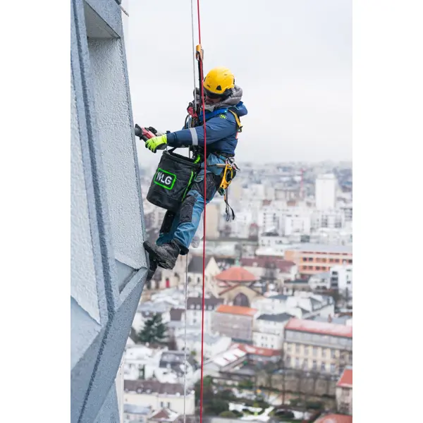 Pracovní vak NLG s nosností 125 kg – PVC, zeleno-černá, 400×320 mm