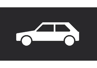 Předformované dopravní značení ''Auto'' – termoplast, bílá, 750×2000 mm