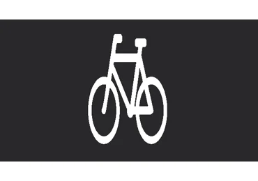 Předformované dopravní značení ''Cyklista'' – termoplast, bílá
