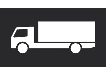 Předformované dopravní značení ''Nákladní auto''–termoplast, bílá, 750×2000 mm