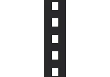 Předformované dopravní značení ''Přerušovaná linie-široká'' – termoplast, bílá, 500×500 mm, 10 ks