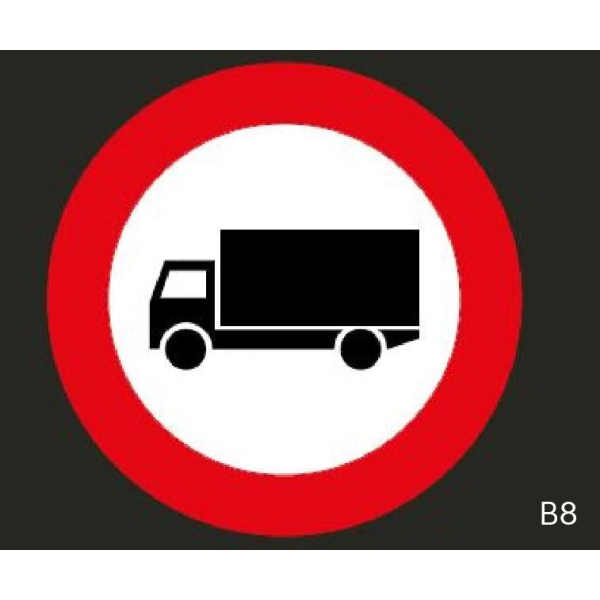 Předformované dopravní značení ''Zákaz vjezdu nákladních automobilů'' – termoplast, pr. 600 mm, balení 2 ks