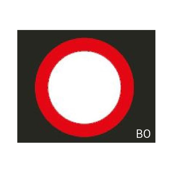 Předformované dopravní značení ''Zákaz vjezdu všech motorových vozidel v obou směrech'' – termoplast, pr. 750 mm, balení 2 ks