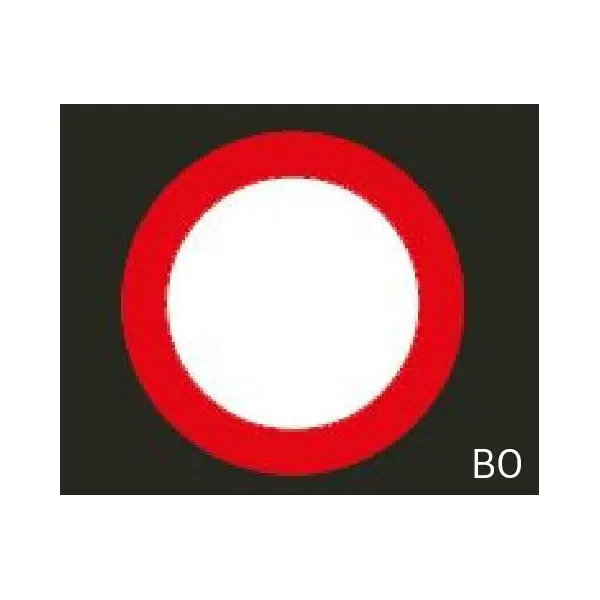 Předformované dopravní značení ''Zákaz vjezdu všech motorových vozidel v obou směrech'' – termoplast, pr. 850 mm