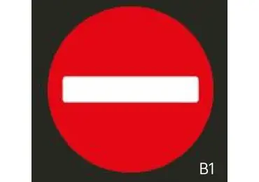 Předformované dopravní značení ''Zákaz vjezdu všech vozidel'' – termoplast