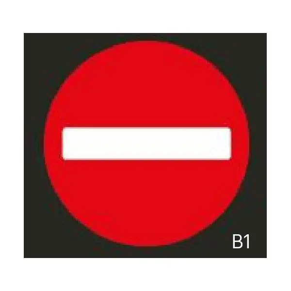 Předformované dopravní značení ''Zákaz vjezdu všech vozidel'' – termoplast, pr. 600 mm, balení 2 ks
