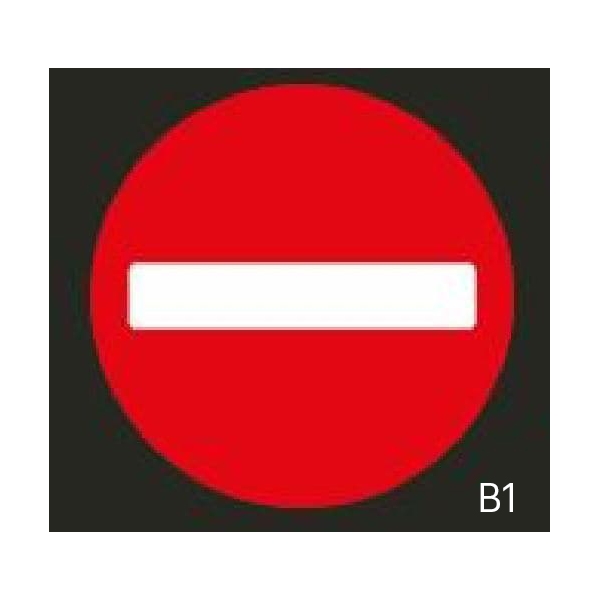 Předformované dopravní značení ''Zákaz vjezdu všech vozidel'' – termoplast, pr. 750 mm, balení 2 ks