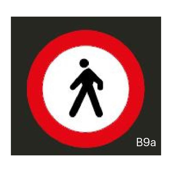 Předformované dopravní značení ''Zákaz vstupu chodců''- termoplast, pr. 750 mm, balení 2 ks