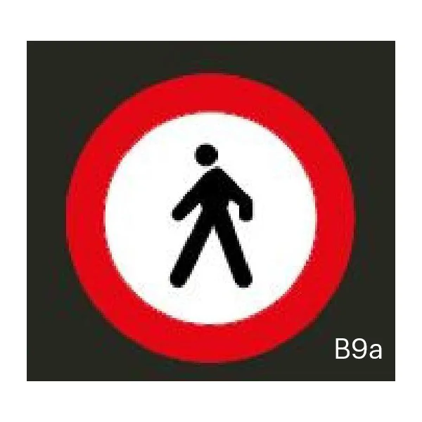 Předformované dopravní značení ''Zákaz vstupu chodců''- termoplast, pr. 750 mm, balení 2 ks