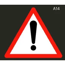 Předformované výstražné dopravní značení 