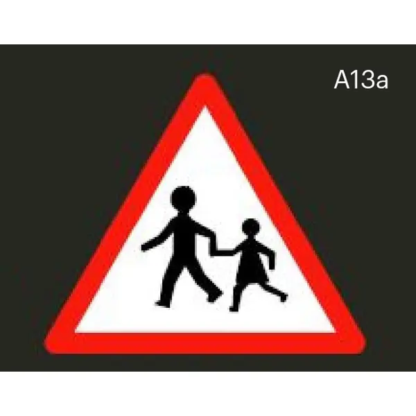 Předformované výstražné dopravní značení ''Pozor děti'' – termoplast, 1000×1000 mm