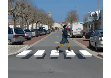 Předformovaný 3D přechod pro chodce – termoplast