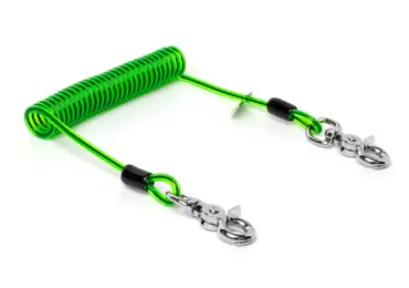 Prodloužený lankový NLG Lanyard s nosností 3 kg – kov, zelená