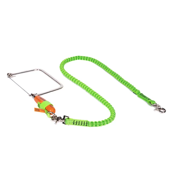 Prodloužený pružný NLG Lanyard na nářadí – nylon, zeleno-černá
