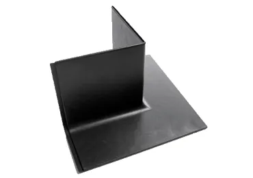 Profil. soklová lišta – vnější roh, recykl. PVC, StandardRecycled, 100×160×6 mm, hladký povrch