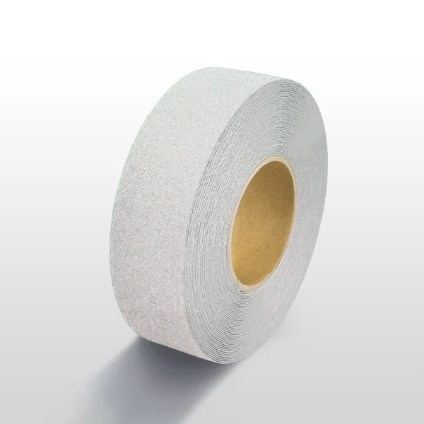 Protiskluzová páska standard WT-5411 – minerální granulát v syntetické pryskyřici, bílá, 50 mm × 18 m