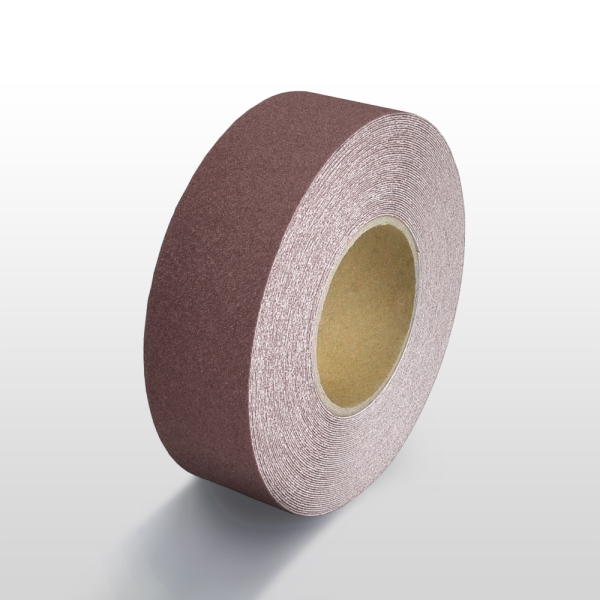 Protiskluzová páska standard WT-5411 – minerální granulát v syntetické pryskyřici, hnědá, 50 mm × 18 m
