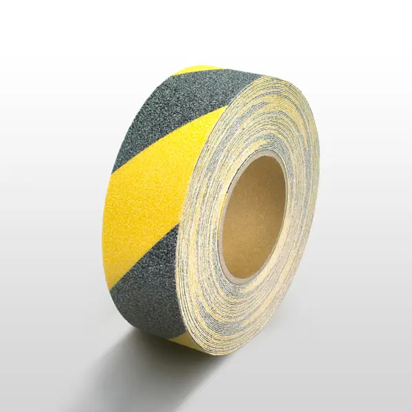 Protiskluzová páska standard WT-5411 – minerální granulát v syntetické pryskyřici, žluto-černá, 50 mm × 18 m