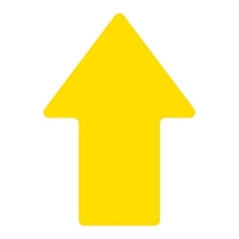 Protiskluzové podlahové piktogramy WT-5811, šipka – PU, žlutá, 145×90 mm, balení 10 ks