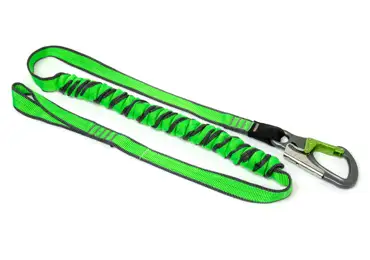 Pružný popruh NLG Lanyard na nářadí s nosností 20 kg – nylon, zeleno-černá