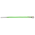 Pružný závěsný popruh NLG Lanyard s jednou karabinou – nylon, zelená