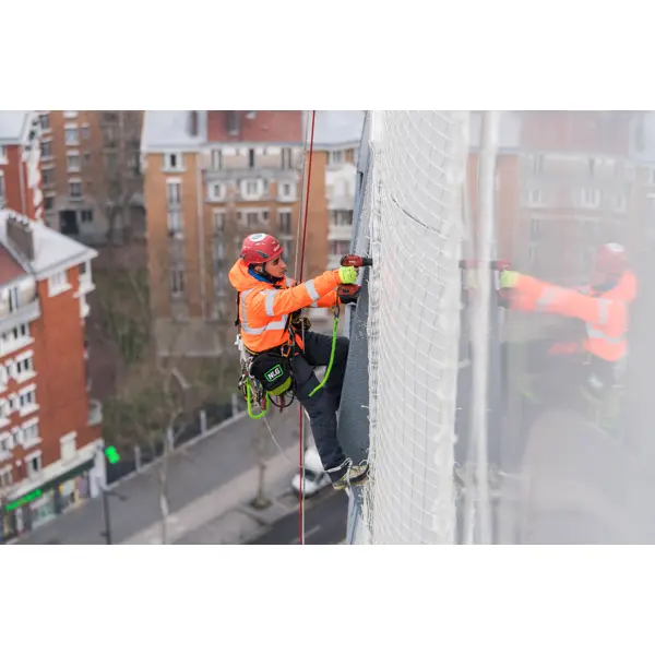 Pružný závěsný popruh NLG Lanyard s jednou karabinou – nylon, zelená