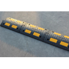 Pryžový retardér–kabelový přejezd 30 km/h, 30 t – 500×300×55,6 mm, černo-žlutá