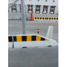 Reflexní polep na průběžná betonová svodidla, pruhy – žluto-černá, 240×1540 mm