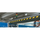 Reflexní výstražné značení WT-5219 – 50 mm × 5 m, žluto-černá, směr doleva