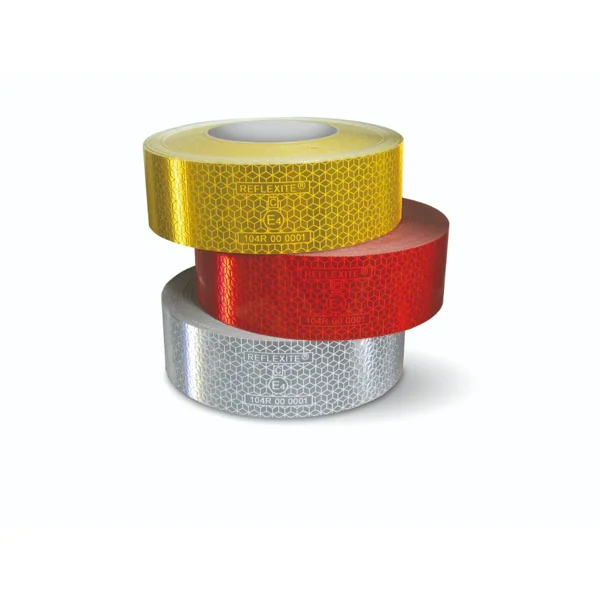 Reflexní značení nákladních vozidel a přívěsů WT-5218, pevná role – PP, červená, 50 mm × 50 m